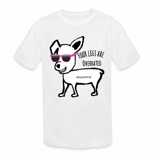 Pippa Pink Glasses - Kids' Moisture Wicking Performance T-Shirt