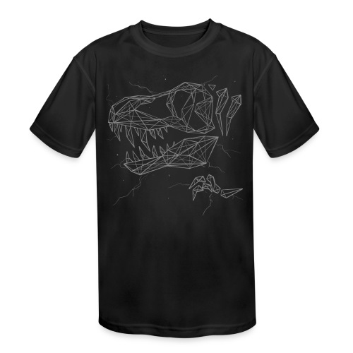 Jurassic Polygons by Beanie Draws - Kids' Moisture Wicking Performance T-Shirt