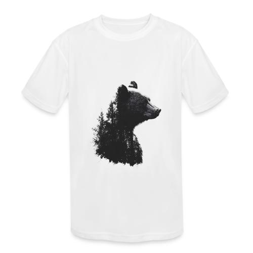Forest Within the Bear - Kids' Moisture Wicking Performance T-Shirt