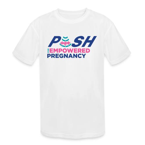 PUSH Logo Gear (Color) - Kids' Moisture Wicking Performance T-Shirt