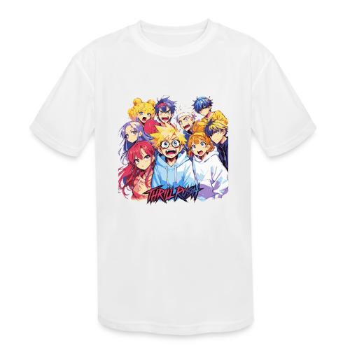 Thrill Rush Anime Squad Streetwear - Kids' Moisture Wicking Performance T-Shirt
