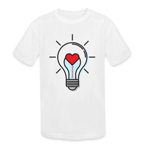 FUMCSD Heart Light Bulb - Kids' Moisture Wicking Performance T-Shirt