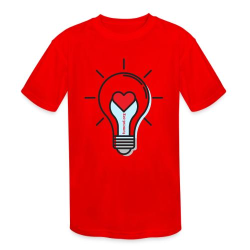FUMCSD Heart Light Bulb - Kids' Moisture Wicking Performance T-Shirt