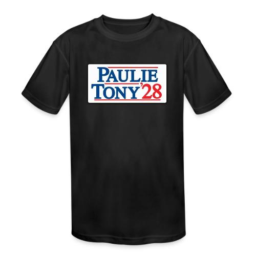 Paulie and Tony for Co-President 2028 - Kids' Moisture Wicking Performance T-Shirt