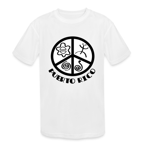 Peace Puerto Rico - Kids' Moisture Wicking Performance T-Shirt