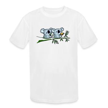 The McEucalyptus is back - Kids' Moisture Wicking Performance T-Shirt - white - Front