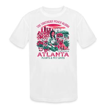 The City Atlanta Georgia Plants And Pet Lover - Kids' Moisture Wicking Performance T-Shirt - white - Front