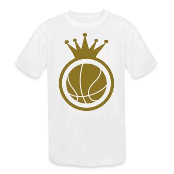 Basketball Basket ball Basket-Ball Game Sport - Kids' Moisture Wicking Performance T-Shirt - white - Front