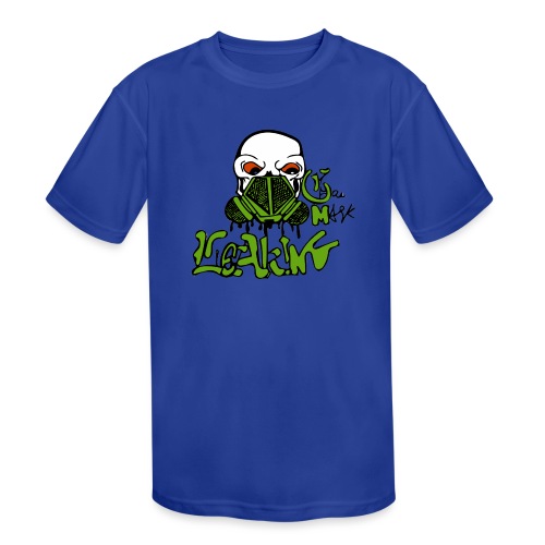 Leaking Gas Mask - Kids' Moisture Wicking Performance T-Shirt