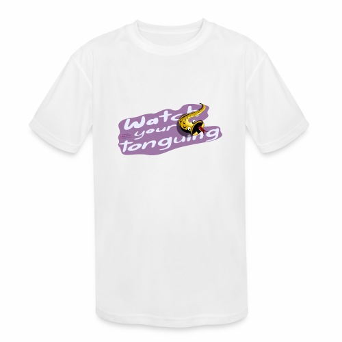 Saxophone players: Watch your tonguing!! pink - Kids' Moisture Wicking Performance T-Shirt