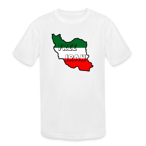 Free Iran - Kids' Moisture Wicking Performance T-Shirt