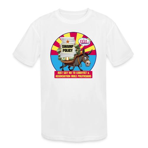 JUST SAY NO TO LOBBYIST MULES - Kids' Moisture Wicking Performance T-Shirt