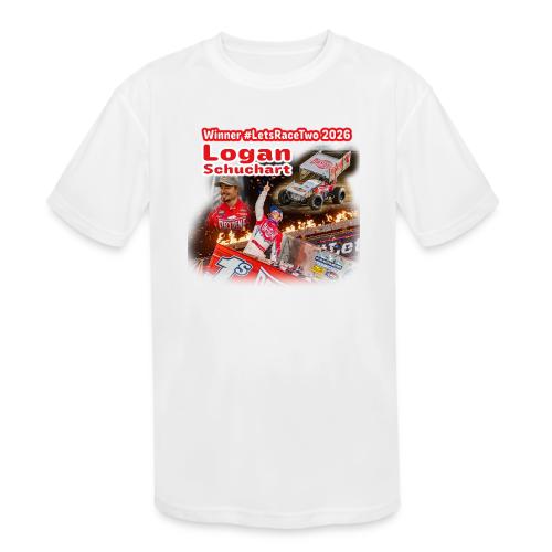 Logan Schuchart #LetsRaceTwo Winner - Kids' Moisture Wicking Performance T-Shirt