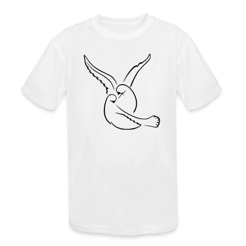 EMBRACED_TURTLEDOVES - Kids' Moisture Wicking Performance T-Shirt