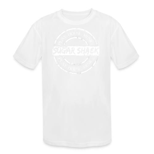 Shack logo White - Kids' Moisture Wicking Performance T-Shirt