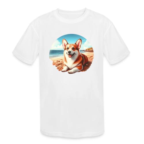 Welsh Corgi Art - Kids' Moisture Wicking Performance T-Shirt