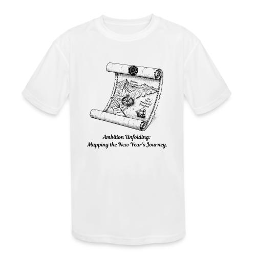 Unfolding Map of Ambition T-Shirt - Kids' Moisture Wicking Performance T-Shirt