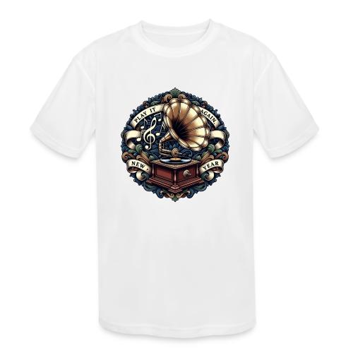 Ornate Phonograph T-Shirt - Kids' Moisture Wicking Performance T-Shirt