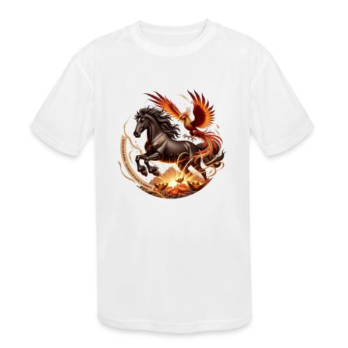 Year of the Horse Phoenix T Shirt, Lunar NY Gift - Kids' Moisture Wicking Performance T-Shirt
