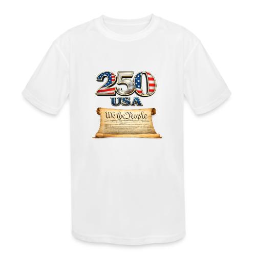 250th anniversary celebration of America - Kids' Moisture Wicking Performance T-Shirt