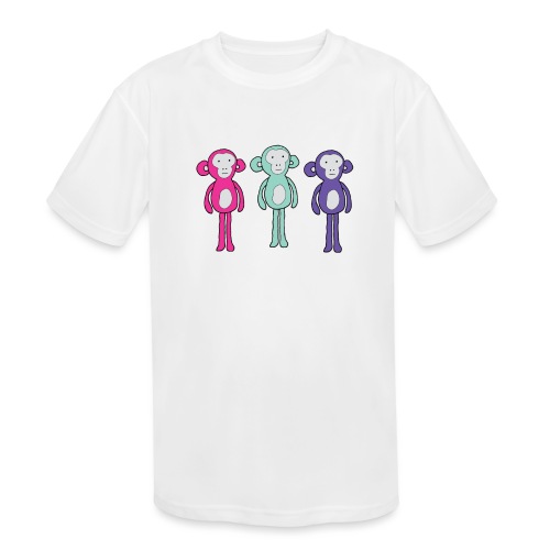 Three chill monkeys - Kids' Moisture Wicking Performance T-Shirt