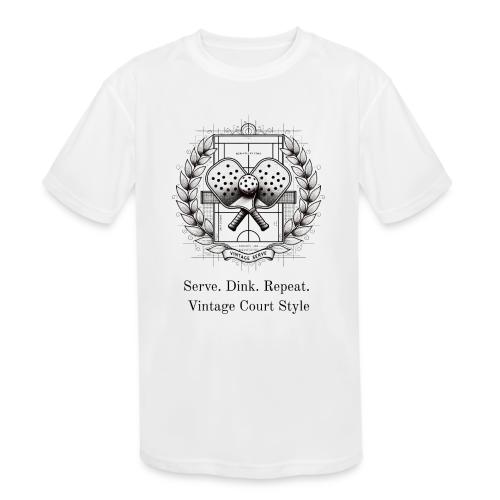 Vintage Pickleball T-Shirt, Mug, & Poster - Kids' Moisture Wicking Performance T-Shirt