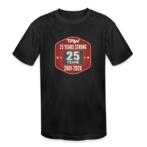 25 YRS - Kids' Moisture Wicking Performance T-Shirt