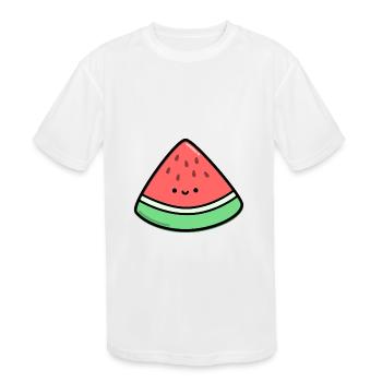 Cute Watermelon - Kids' Moisture Wicking Performance T-Shirt - white - Front