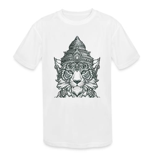 Ruesi Hnaa Suea Tiger Faced Thai Hermit God - Kids' Moisture Wicking Performance T-Shirt