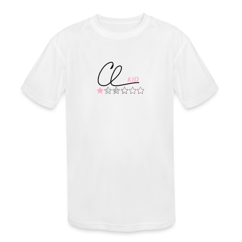 CL KID Logo (Pink) - Kids' Moisture Wicking Performance T-Shirt