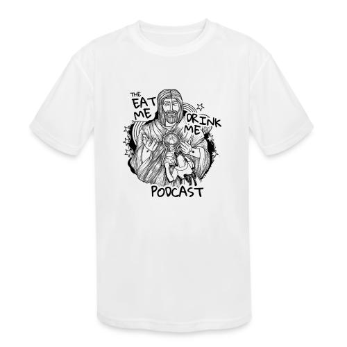 Eat Me Drink Me Podcast revamped logo - Kids' Moisture Wicking Performance T-Shirt