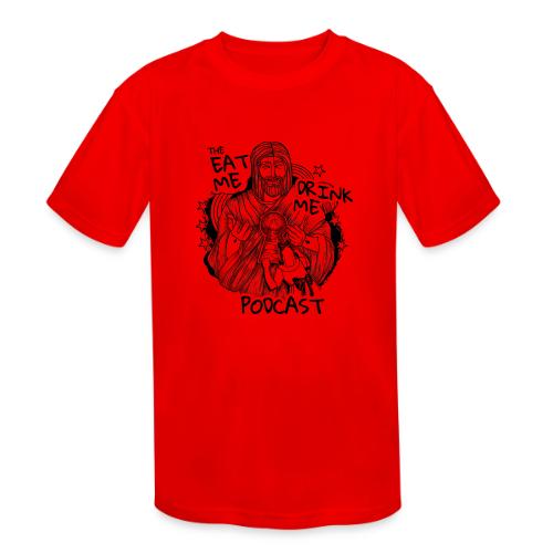 Eat Me Drink Me Podcast revamped logo - Kids' Moisture Wicking Performance T-Shirt