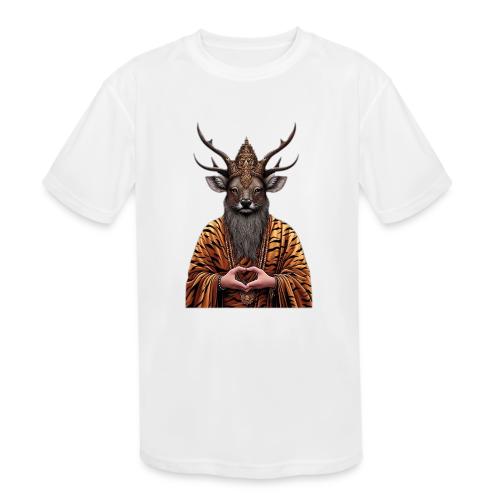 Ruesi Naa Nuea Deer Faced Thai Hermit God - Kids' Moisture Wicking Performance T-Shirt