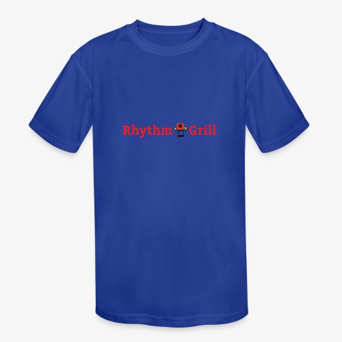 Rhythm Grill word logo - Kids' Moisture Wicking Performance T-Shirt