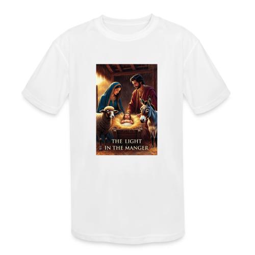 Nativity Manger T-Shirt - Kids' Moisture Wicking Performance T-Shirt