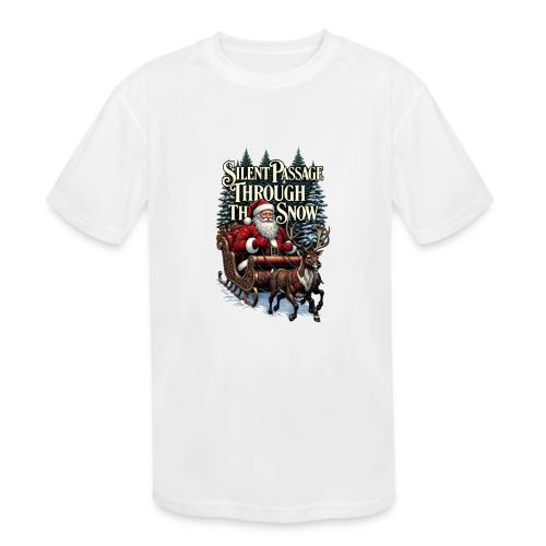 Nostalgic Santa T-Shirt - Kids' Moisture Wicking Performance T-Shirt