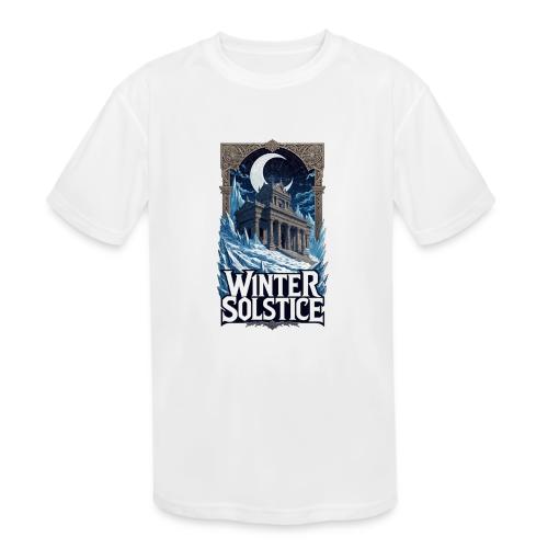 Winter Solstice Temple T-Shirt - Kids' Moisture Wicking Performance T-Shirt