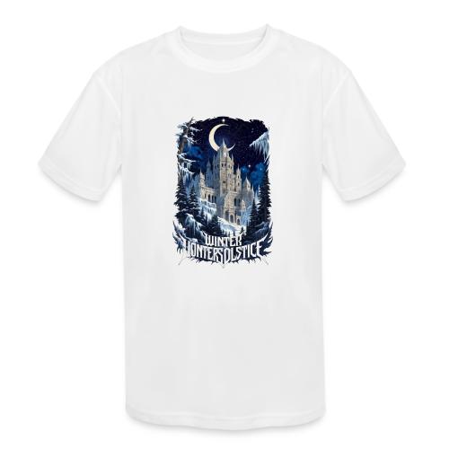 Celestial Winter Temple T-Shirt - Kids' Moisture Wicking Performance T-Shirt