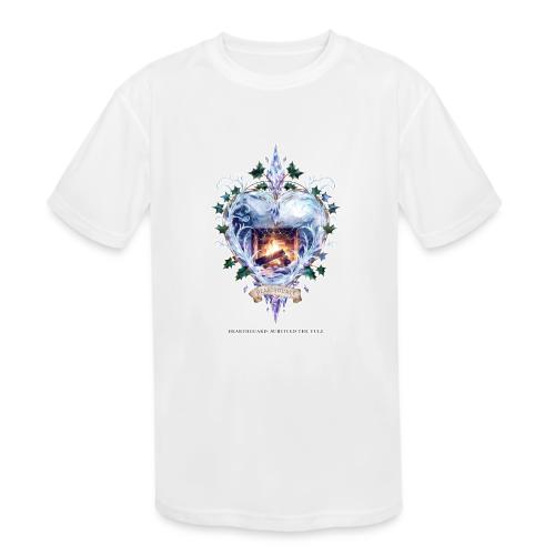 Imbolc Candle Veil T-Shirt | Veiled Rebirth - Kids' Moisture Wicking Performance T-Shirt
