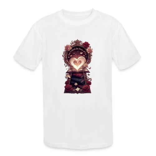 You Unlock the Story of Us Library Gifts T-Shirts - Kids' Moisture Wicking Performance T-Shirt