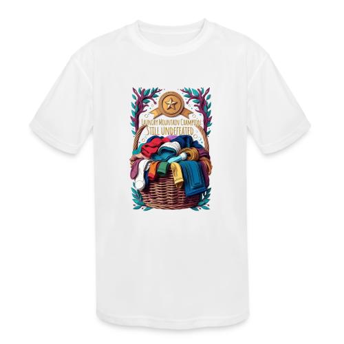 Laundry Mountain Champion Tee | Still Undefeated - Kids' Moisture Wicking Performance T-Shirt