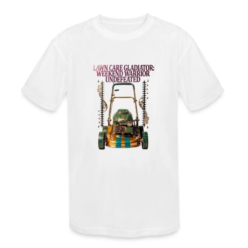 Lawn Care Gladiator T Shirt - Kids' Moisture Wicking Performance T-Shirt