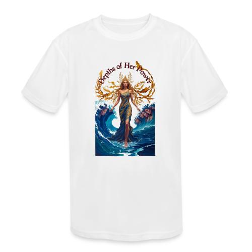 Women’s Day Tidal Sovereign T Shirt, Gift for Wife - Kids' Moisture Wicking Performance T-Shirt