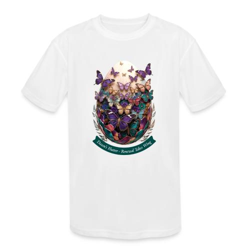 Easter Dawn's Flutter Butterfly T Shirt, Gift - Kids' Moisture Wicking Performance T-Shirt