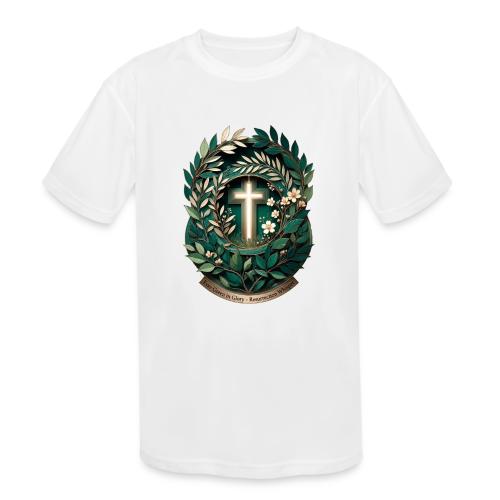 Easter Ever Green in Glory Laurel T Shirt, Gift - Kids' Moisture Wicking Performance T-Shirt