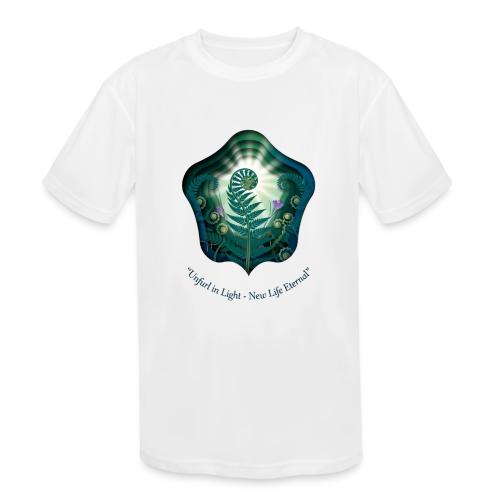 Easter Unfurl in Light Resurrection T Shirt, Gift - Kids' Moisture Wicking Performance T-Shirt