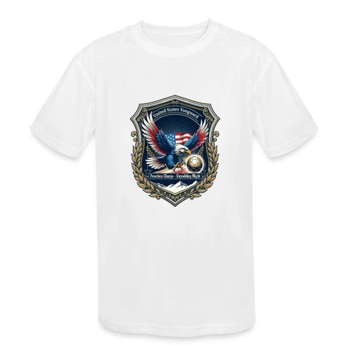 USA Eagle Vanguard T-Shirt,American Flag PrideGift - Kids' Moisture Wicking Performance T-Shirt