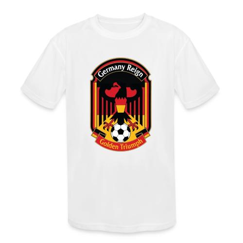 Germany Eagle Reign T-Shirt, German Flag Gift - Kids' Moisture Wicking Performance T-Shirt
