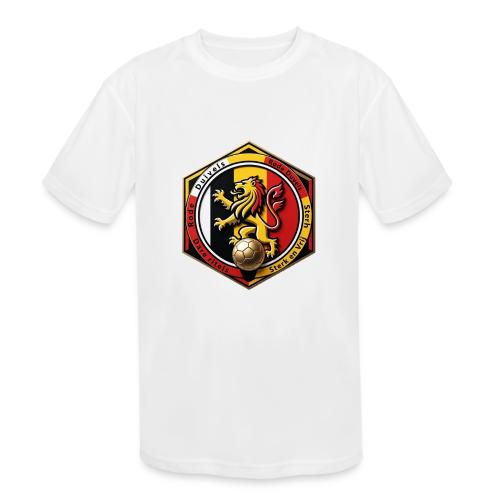 Belgium Lion Valor T-Shirt, Belgian Pride Gift - Kids' Moisture Wicking Performance T-Shirt