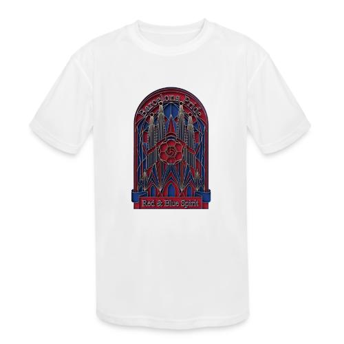 Barcelona Scarlet Pride T Shirt, Vibrant City Gift - Kids' Moisture Wicking Performance T-Shirt